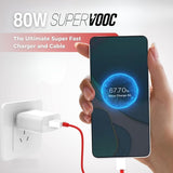 BAVE 80W SuperVOOC Fast Charger with USB-A Cable for Android