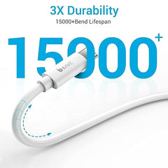 BAVE 65W USB C to USB C Fast Charging Cable, 1M Braided Type C Cable with PD 3.25A Fast Charge