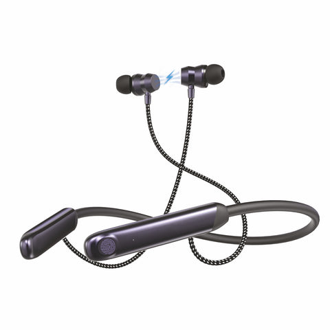 Aura Bluetooth Neckband 60Hrs Playtime, Touch Control – Bave