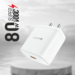 Bave 80W SUPERVOOC CHARGER USB-A POWER ADAPTER