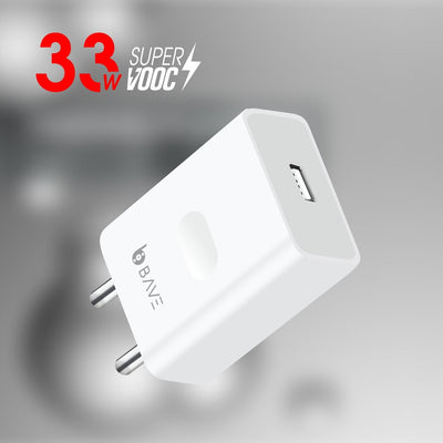 Bave 33W Super Charger USB A Power Adapter With Cable