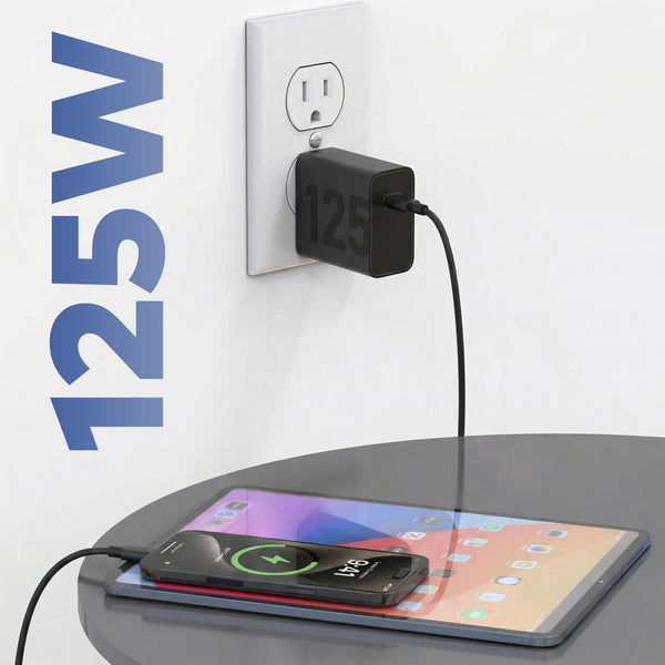 BAVE 125W Turbo Fast Charger with Cable for Motorola & Android