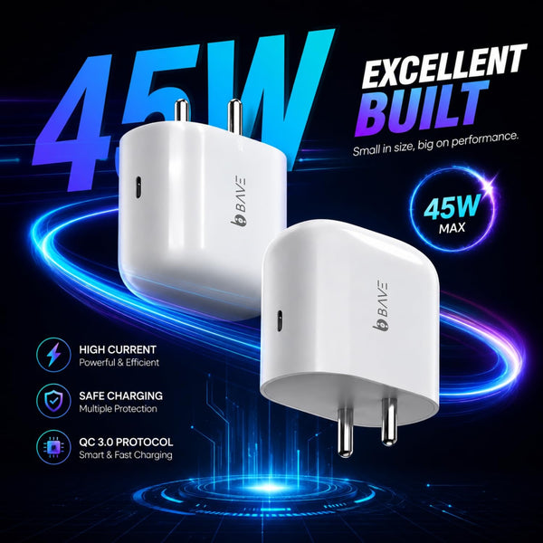 BAVE 45W USB-C PD PPS Fast Charging Wall Charger