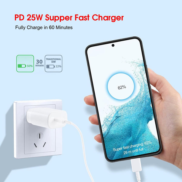 Bave 25W USB-C Charger -PD-PPS Power Adapter With Cable
