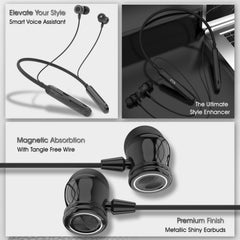 Chrome Neckband – 38Hrs, Voice Changer, Vibration, Gaming Mode