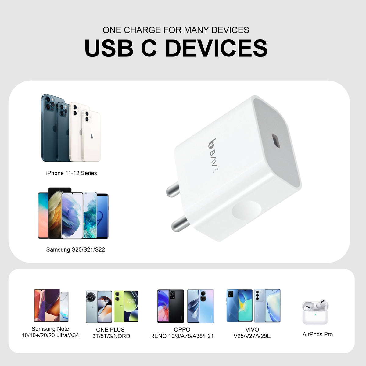Bave 20W-PD USB-C CHARGER