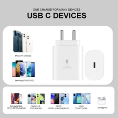 Bave 25W USB-C Charger -PD-PPS Power Adapter With Cable
