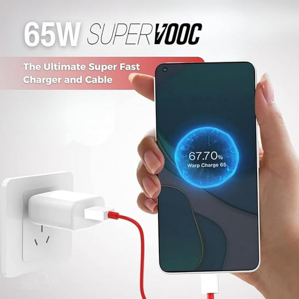 BAVE 80W SuperVOOC Fast Charger with USB-C Cable for Android