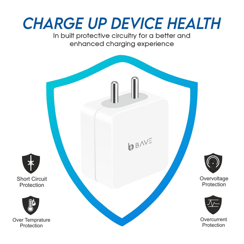 BAVE 80W SuperVOOC Fast Charger with Cable for Android