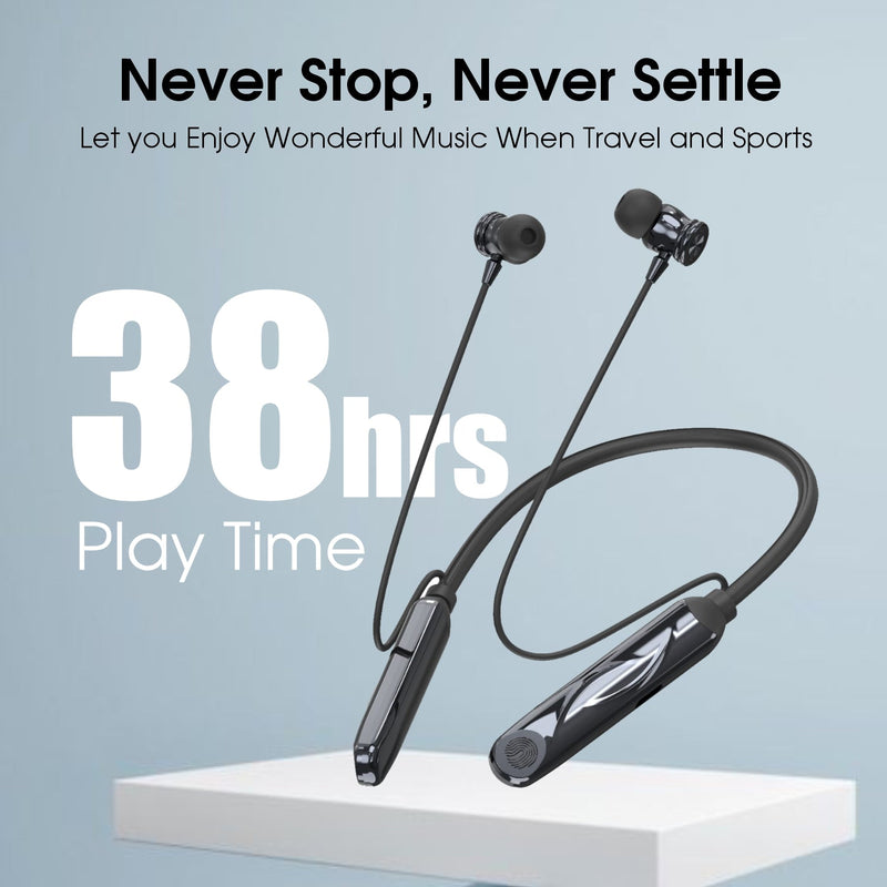 Chrome Neckband – 38Hrs, Voice Changer, Vibration, Gaming Mode