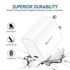 Bave 35W PD GANTECH PD-PPS+SUPERVOOC+FLASH CHARGER , USB-C POWER ADAPTER