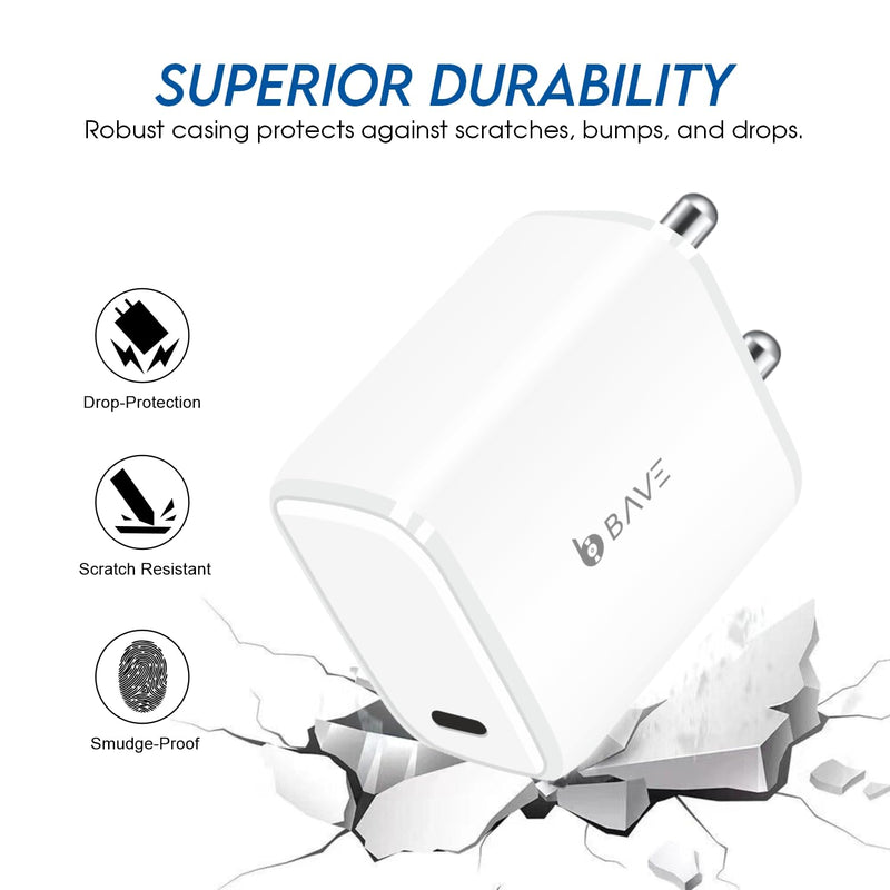 Bave 35W PD GANTECH PD-PPS+SUPERVOOC+FLASH CHARGER , USB-C POWER ADAPTER
