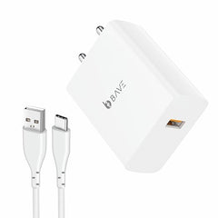 Bave 80W Flash Charger USB-A Power Adapter With Cable