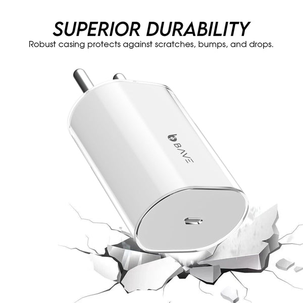 BAVE USB-C Fast Charger with USB-C to USB-C Cable