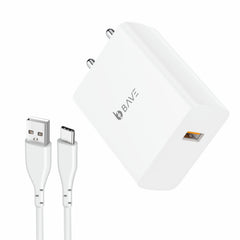 Bave 80W Flash Charger USB-A Power Adapter With Cable