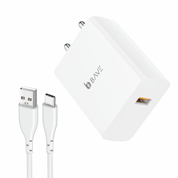 Bave 80W Flash Charger USB-A Power Adapter With Cable