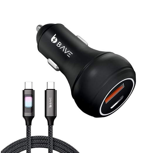 BAVE 145W Flash Charge Dual Port Car Charger