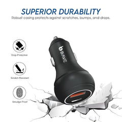BAVE 145W Flash Car Charger with USB-C Cable
