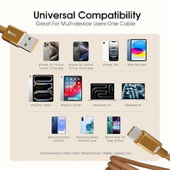 BAVE 100W USB-A to USB-C Fast Charging Braided Cable 1M