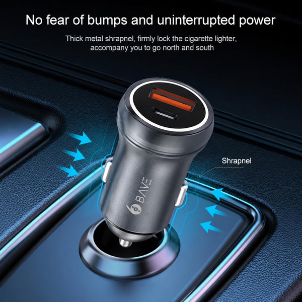 BAVE 145W Flash Charge Dual Port Car Charger